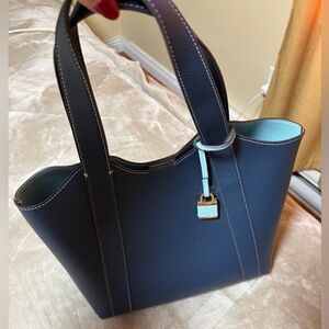 Aldo Navy and Light Blue Tote Bag Set